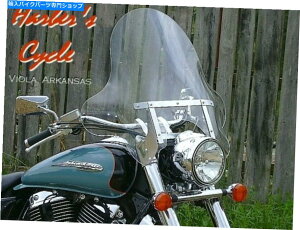 N[p[c }nV-STAR 6501100 VSTARJX^ - BIG 20 "WindShield W / Chromen[hEFALbg Yamaha V-Star 650 & 1100 Vstar CUSTOM - big 20" Windshield w/Chrome Hardware Kit