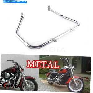 N[p[c Kawasaki VN1500 Vulcan 1 1/4 "`[û߂96-08 ChromeGWK[h^NbVo[ 96-08 Chrome Engine Guard Metal Crash Bar For Kawasaki VN1500 Vulcan 1 1/4" Tube