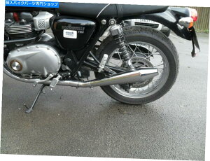 N[p[c Triumph Bonneville T100 T120roꂽm[}nCh̒ZNsAXcA[ TRIUMPH BONNEVILLE T100 T120 EXHAUSTS SHORT CHROME PEASHOOTERS FROM NORMAN HYDE