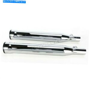 N[p[c COBRA Chrome 3 InBXbvI}t[/ubN[Xṽqg - 6054iCAւ̑DȂj Cobra Chrome 3 in. Slip-On Mufflers w/Black Race Pro Tips - 6054 (no ship to CA)