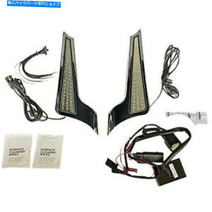 N[p[c 14-21 flhx / fltrx / flhrŝ߂̃JX^_Ci~NXNfAJ[t@VALEDpl Custom Dynamics Chrome Dual Color Fascia LED Panels for 14-21 FLHX/FLTRX/FLHRS