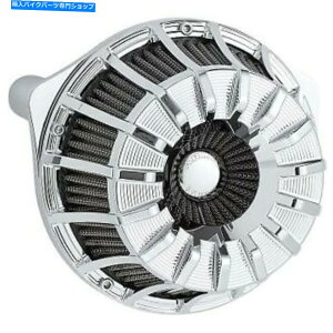 N[p[c M8 17-20̂߂Arlen Ness 18-996 Chrome 15X|[NtV[YGAN[i Arlen Ness 18-996 Chrome 15-Spoke Inverted Series Air Cleaner for M8 17-20