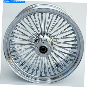 N[p[c Chrome 48bLOX|[N18 "x 10.5"Ch^C̃JX^f̂߂̌ Chrome 48 Fat King Spoke 18" x 10.5" Rear Wheel for Wide Tire Custom Models