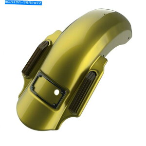 N[p[c AdvanBlackC[OACCG[hAtF_[2014+n[[ Advanblack Eagle Eye Yellow Dominator Stretched Rear Fender For 2014+ Harley