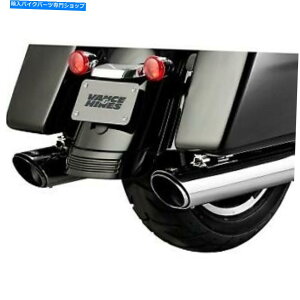 N[p[c @XnCY16672N[4 "EhcCXbVXbvI}t[17-20c[O Vance & Hines 16672 Chrome 4" Round Twin Slash Slip-On Mufflers 17-20 Touring