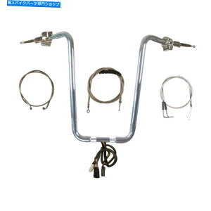 �N���[���p�[�c 1 1/4 Chrome Nrown 18 APE�n���K�[�n���h���o�[CKIT 1996-2006�n�[���[�\�t�g 1 1/4 Chrome Narrow 18 Ape Hanger Handlebar CKit 1996-2006 Harley Softail