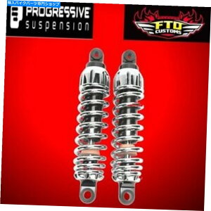 N[p[c vObVu444wr[f[eB[N[A12 "VbN1999-2017 HD DYNA 444-4044C Progressive 444 Heavy Duty Chrome Rear 12" Shocks 1999-2017 HD Dyna 444-4044C