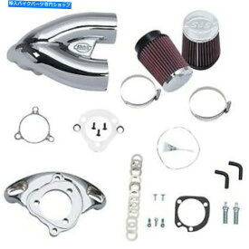 クロームパーツ Harley Sportster 07-20のためのS＆Sクローム調整誘導エアキイターキット S&S Chrome Tuned Induction Air Cleaner Kit for Harley Sportster 07-20