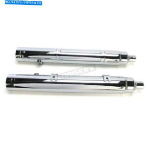 N[p[c Rinehart Chrome 4 InBXbvI}t[/NGhLbv - 500-0502C Rinehart Chrome 4 in. Slip-On Mufflers w/Chrome End Caps - 500-0502C