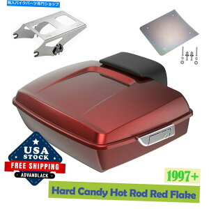 N[p[c Advanblackn[hLfBzbgbhbht[N݂؂cA[pbNgN̂߂97+n[[ Advanblack Hard Candy Hot Rod Red Flake Chopped Tour Pack Trunk For 97+ Harley