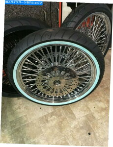 N[p[c ݌21 "}X00-07bX|[NzC[120 / 70-21[^[tWW^C Back In Stock 21" MAMMOTH 00-07 FAT SPOKE WHEEL 120/70-21 WW TIRE With Rotors