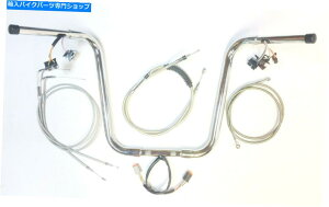 N[p[c 1 1/4 APEnK[16N[nho[LbgvON PLAY 08 10n[[NX{[ 1 1/4 Ape Hanger 16 Chrome Handlebar Kit Plug n Play 08 10 Harley Cross Bones