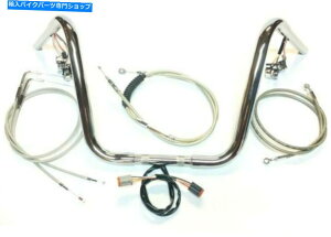 N[p[c 14 x 1 1/4vON Play apenK[N[nho[Lbg2003n[[FXST\tg 14 x 1 1/4 Plug n Play Ape Hanger Chrome Handlebar Kit 2003 Harley FXST Softail
