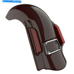 N[p[c Billiard Burgundy 2 2014+n[[1̎xz҃Xgb`AtF_[ւ2 Billiard Burgundy 2 into 1 Dominator Stretched Rear Fender For 2014+ Harley