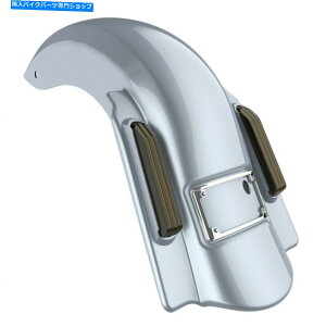 N[p[c uAgVo[fAJbgh~l[^[Xgb`AtF_[tBbg2014+n[[ Brilliant Silver Dual Uncut Dominator Stretched Rear Fender Fits 2014+ Harley