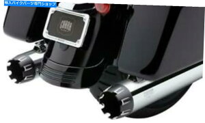 N[p[c Ru׍̎уJbgXbvI}t[N6266n[[_rbh\ Cobra Neighbor Hater Dual Cut Slip-On Mufflers Chrome #6266 Harley Davidson