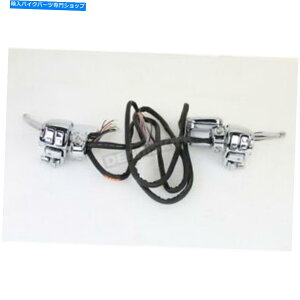 �N���[���p�[�c V�c�C�������N���[���n���h���o�[�R���g���[���L�b�g - 22-1169 V-Twin Manufacturing Chrome Handlebar Control Kit - 22-1169�y���s�A���i�z