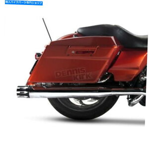 N[p[c Rinehart Chrome 4 InBXbvI}t[W /ubNLbXGhLbv - 500-0106 Rinehart Chrome 4 in. Slip-On Mufflers w/Black Castle End Caps - 500-0106-CASTLE