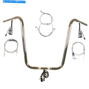クロームパーツ 1 1/4 "Chrome 20" Prewreadハンドルバーキット1998-2006ハーレーロードグライドクルーズなし 1 1/4" Chrome 20" Prewired Handlebar Kit 1998-2006 Harley Road Glide No Cruise