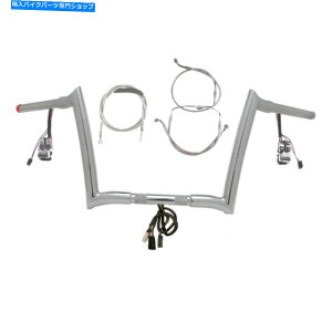 N[p[c 1 1/4 "Chrome 10" Prewread Yaffe Bar Kit 2008-2013n[[[hOChNOCRUZNOABS 1 1/4" Chrome 10" Prewired Yaffe Bar Kit 2008-2013 Harley Road Glide NoCruzNoABS