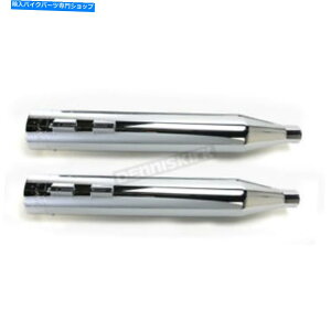 N[p[c Rinehart 4 "XbvI}t[/NGhLbv - 500-0104CiCAւ̑DȂj Rinehart 4" Slip-On Mufflers w/Chrome End Caps - 500-0104C (no ship to CA)