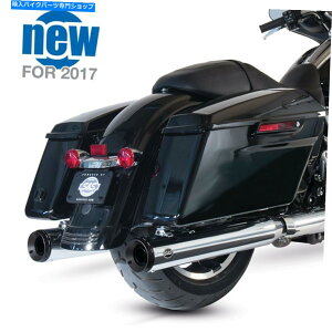 N[p[c SSTCN4 "n[[̃OhiVi}t[N2017-18 M8c[Of S&S Cycle 4" Grand National Mufflers Chrome For Harley 2017-18 M8 Touring Models