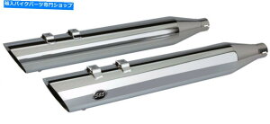 N[p[c SSTCN4 "n[[2017-2018c[Of̂߂̃XbVJbg}t[N S&S Cycle 4" Slash Cut Mufflers Chrome For Harley 2017-2018 Touring Models