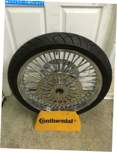 N[p[c 21 "}XbX|[NzC[120 / 70-21[^[t^C14-17c[O 21" MAMMOTH FAT SPOKE WHEEL 120/70-21 TIRE With Rotors for 14-17 Touring