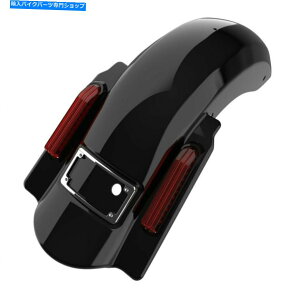 N[p[c N₩ȍJbgAEgxz҂2014+n[[c[Ô߂̌㕔tF_[L΂ Vivid Black No Cutout Dominator Stretched Rear Fender For 2014+ Harley Touring
