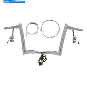 クロームパーツ 1 1/4 "Chrome 10" Prewread Yaffe Bar Kit 2008-2013ハーレーロードグライドNOCRUZ WABS 1 1/4" Chrome 10" Prewired Yaffe Bar Kit 2008-2013 Harley Road Glide NoCruz wABS