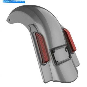 N[p[c `R[p[ȂJbgAEgxz҃Xgb`AtF_[tBbg14+n[[c[O Charcoal Pearl No Cutout Dominator Stretched Rear Fender Fits 14+ Harley Touring