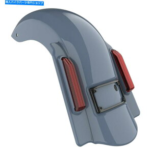 N[p[c KVbvO[m[JbgAEgxz҃Xgb`AtF_[tBbg14+n[[c[O Gunship Gray No Cutout Dominator Stretched Rear Fender Fits 14+ Harley Touring