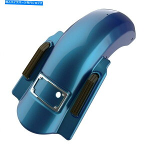 N[p[c fCgiu[fAJbgh~l[^[Xgb`AtF_[tBbg14+n[[c[O Daytona Blue Dual Uncut Dominator Stretched Rear Fender Fits 14+ Harley Touring
