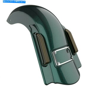N[p[c fB[vWFChp[fAJbgh~l[^[Xgb`AtF_[tBbg2014+n[[ Deep Jade Pearl Dual Uncut Dominator Stretched Rear Fender Fits 2014+ Harley