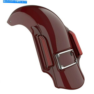 N[p[c AdvanBlackr[hbhh~l[^[Xgb`AtF_[tBbg14+n[[c[O Advanblack Billiard Red Dominator Stretched Rear Fender Fits 14+ Harley Touring