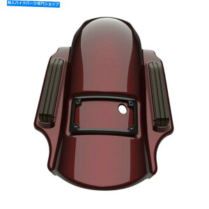 �N���[���p�[�c AdvanBlack Mysterious Red Sunglo Dominator�X�g���b�`���A�t�F���_�[�t�B�b�g14+�n�[���[ Advanblack Mysterious Red Sunglo Dominator Stretched Rear Fender Fits 14+ Harley�y���s�A���i�z