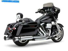 クロームパーツ COBRA RACE-PRO 4 in 1995-16ハーレーツーリング - Chrome - 6218 Cobra Race-Pro 4in Slip-On Mufflers for 1995-16 Harley Touring - Chrome - 6218【並行輸入品】