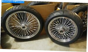 N[p[c N[21 "SD18" W 200Ch^CW BW^C4n[[JX^AvP[V CHROME 21" SD & 18" W 200 WIDE TIRE W BW TIRES 4 HARLEY CUSTOM APPLICATION