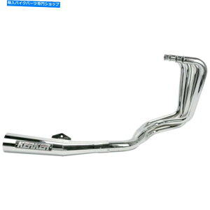 �N���[���p�[�c Kerker 4�F1���K�z���r�C - �N���[��| 128-61001 Kerker 4:1 Megaphone Exhaust - Chrome | 128-61001