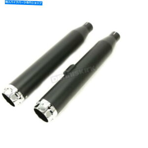 N[p[c Rinehart Black 3 InBXbvI}t[W /NXJbvGhLbv - 500-0205C-S Rinehart Black 3 in. Slip-On Mufflers w/Chrome Scalloped End Caps - 500-0205C-S