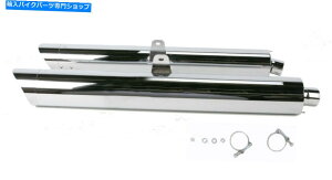 N[p[c Ruc[OXbvINGL][Xg}t[XJbvt̃qgi1215j Cobra Touring Slip-On Chrome Exhaust Mufflers Scalloped Tips (1215)