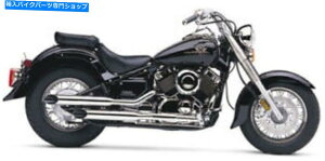 N[p[c RuN[XbvI}t[XbVJbg}nXVS 650 04-05 CAf2164S Cobra Chrome Slip On Mufflers Slash Cut For Yamaha XVS 650 04-05 CA Model 2164S