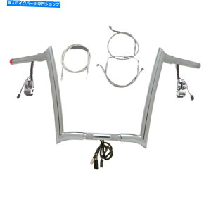 クロームパーツ 1 1/4 "Chrome 14" Prewread Yaffe Bar Kit 2008-2013ハーレーロードグライドNOCRUZNOABS 1 1/4" Chrome 14" Prewired Yaffe Bar Kit 2008-2013 Harley Road Glide NoCruzNoABS