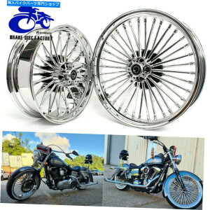 N[p[c 21/18n[[\tgpt@bgX|[NtgA`[uXzC[VOFXST 21/18 Fat Spoke Front Rear Tubeless Wheel Rim Single for Harley Softail FXST