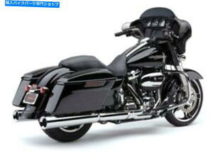 クロームパーツ COBRA POWR-FLOスリップオンマフラー、2017年から20ハーレーFLHモデル - Chrome - 6214 Cobra Powr-Flo Slip-On Mufflers for 2017-20 Harley FLH models - Chrome - 6214