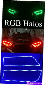 USヘッドライト 2015-2021 Polaris Rzr 900 1000 Turbo Turbo S RGBのためのLEDのヘッドライトハローキット LED Headlight Halo Kit for 2015-2021 Polaris RZR 900 1000 Turbo Turbo S RGB