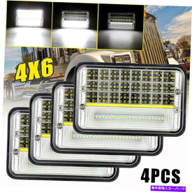 USヘッドライト 4ピース4x6 "LEDヘッドライトChevy C10 C20 C20 C30 Camaro EI C5500 Kodia 4pcs 4x6" LED Headlights Hi/Lo Beam for Chevy C10 C20 C30 Camaro EI C5500 Kodia