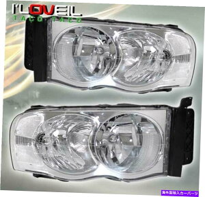 US�w�b�h���C�g �N�����N���A�����^�]�w�b�h���C�g�����vLH RH��Dodge Ram Chrome Clear Replacement Driving Headlights Lamps LH RH For 2002-2005 Dodge Ram�y���s�A���i�z