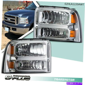 USwbhCg wbhCgwbhvEyA05-07tH[hX[p[f[eBgbNpZbg Headlights Headlamps Left & Right Pair Set for 05-07 Ford Super Duty Truck