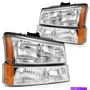 USwbhCg 2003N2006ÑV{[Silverado 1500vWFN^[wbhCgwbhv̌ For 2003-2006 Chevrolet Silverado 1500 Projector Headlights Headlamp Replacement